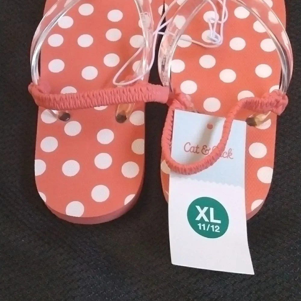 NWT C&J Flip Flops Toddler Sz11-12